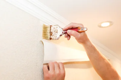 Pose de papier peint à Tivernon — revêtements muraux et toiles de verre